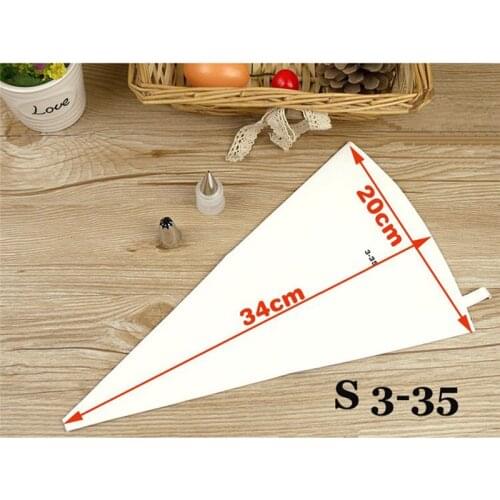 Re-useable Cotton Cloth Fondant Cake Decorating Pastry Tips Tool Pastry Bags Cookie Icing Piping Bag Baking Tool 3 Sizes