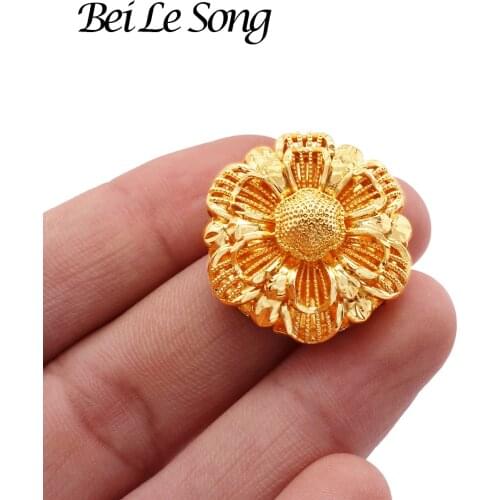 Fashion custom jewelry 24K gold plated adjustable women rings fine jewellery finger couple gift new girls ring wedding bands
