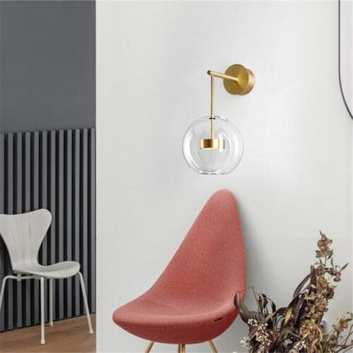 Nordic Wall Sconces 10W LED Light Glsaa Bubble Sample room Lamp Creative round Ball Light for Indoor Home Decor Lighting