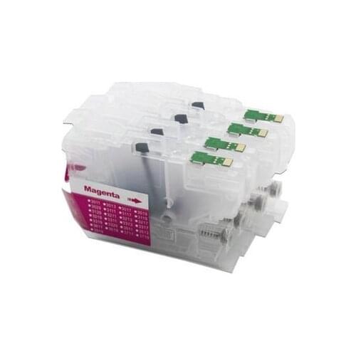 NEW LC3211 LC3213 Refillable Ink Cartridge with Chip for Brother J890 J895 J772 J774 MFC-J890DW MFC-J895DW DCP-J772DW DCP-J774DW