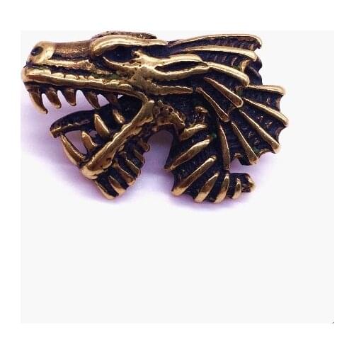 Knife Beads Dragon Paracord Bracelet Accessories Paracord EDC Survival DIY Cord Pendant Buckle for Paracord Knife Lanyards