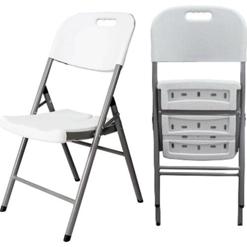Manufacturers supply plastic folding back office meeting chair simple outdoor leisure chair home table chair wholesale