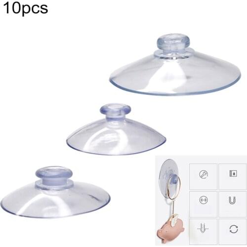 10pcs Mini Suction Cups - Any Type - Wide Range - Clear Plastic/Rubber Casement Suckers Kitchen Bathroom Hooks Supplie