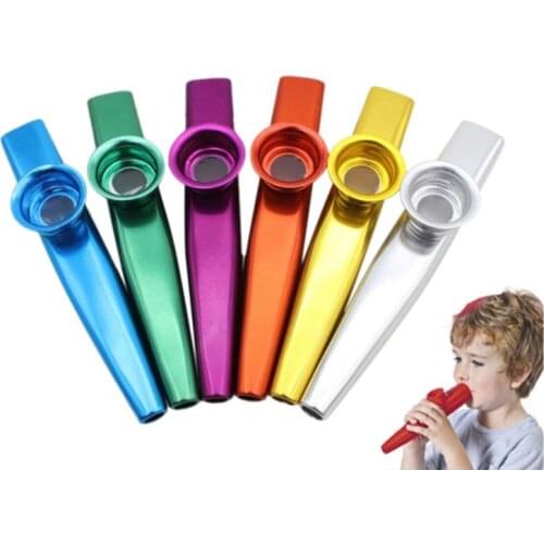 Simple Design Lightweight Portable Metal Kazoo Lightweight for Beginner Flute Instrument Music Lovers Woodwind Instrument