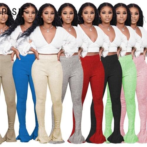 Simple pure color high hip skinny pants sexy tight club party lady fashion sheath trouser high street pants