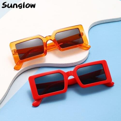 Sunglow Square Sunglasses Women Fashion Designer Female Glasses Lightweight Multicolor Optional Leisure Contracted Style