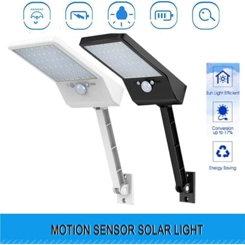 Newest 48 LED Solar Light Outdoor Waterproof garden Wall Lamp Security path Light rotable Pole for Barn Porch Garage spotl