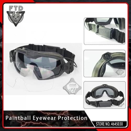 FMA Tactical Googles Airsoft Paintball Eyewear Protection LPG01BK12-2R Regulator Updated Fan Version Goggle Windproof Glasses