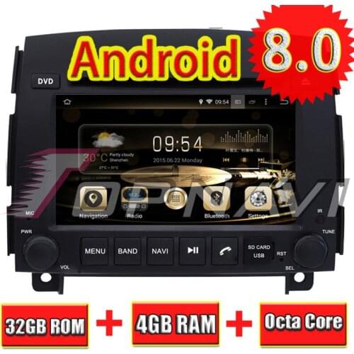 Topnavi 6.2'' Octa Core Android 8.0 Car GPS Navigation for HYUNDAI SONATA NF YU XIANG 2006- Car DVD Multimedia Player Stereo