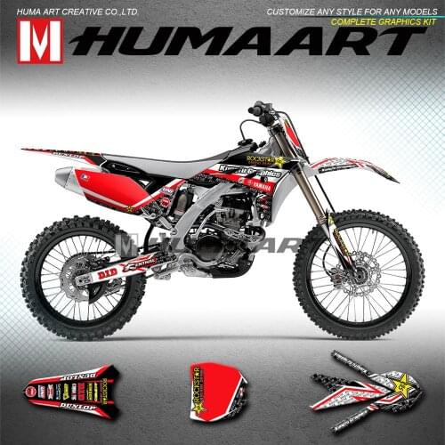 HUMAART Waterproof Vinyl Sticker Custom Motocross Graphics for YZF250 YZ250F YZF 250 2010 2011 2012 2013