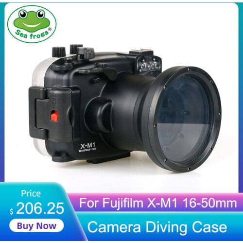 For Fujifilm X-M1 16-50mm Digital Camera Diving Case Underwater Waterproof Housing Case Transparent Waterproof Cover