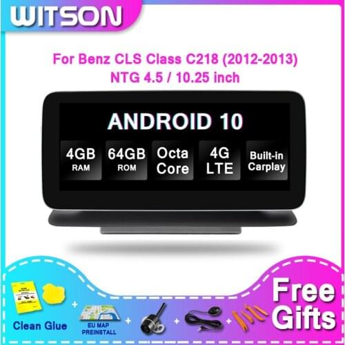 WITSON BIG SCREEN Android 10.0 4G+64GB For MERCEDES-BENZ CLS Class C218 X218 CLS63 CLS250 CLS300 CLS350