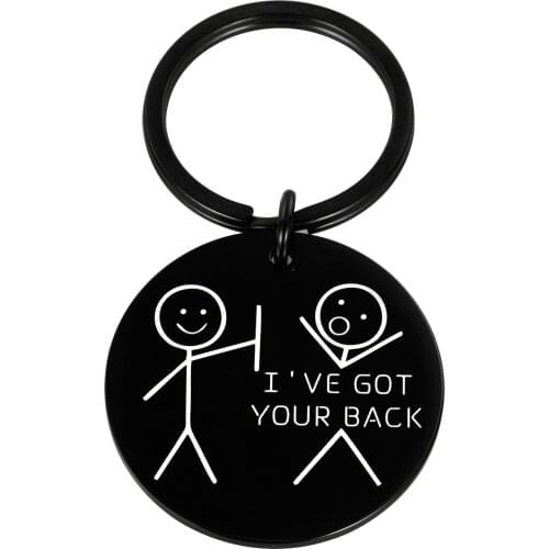 Funny Gifts Best Friend Keychain for Friends I Got Your Back for Women Men Christmas Birthday Valentine BFF Besties Companion