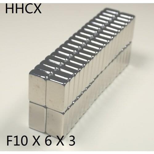 10 20 50 100PCS/LOT Block Magnet 10x6x3 N35 NdFeB Rare Earth Magnet 10*6*3 Neodymium Magnets 10 x 6 x 3