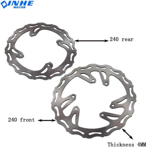 240MM Front And Rear Brake Disc Rotor FOR Honda CR CRF CR125 CR250 CR500 CRF250R CRF250X CRF450R CRF450X Motocross