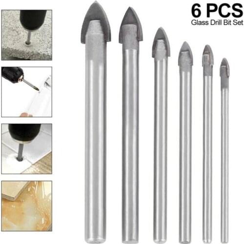 3-10mm Alloy Triangle Drill Bit Marble Glass Plastic Drilling Hole Saw Cutter