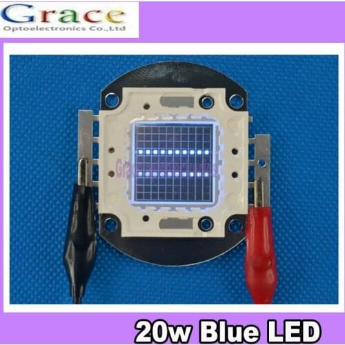 5pcs 20W 20 Watt blue led High Power Led Light 455-465NM