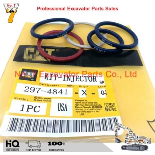 Excavator accessories CAT 329D 330D 336D Injector Oil Seal Repair Kit C7 C9 Engine 297-4841
