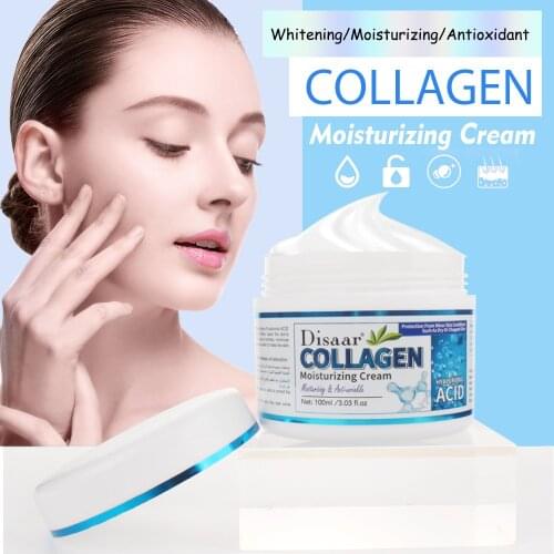 Disaar Moisturizing Cream With Collagen And Hyaluronic Acid Collagen 100 ml New Arrival