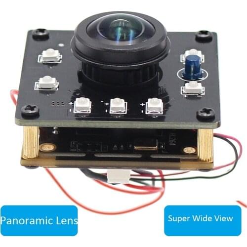 ELP Super Wide Angle Panoramic 180degree fisheye Lens Mini 720P IR CUT Infrared Day Night Vision Video Camera Module Board 1MP