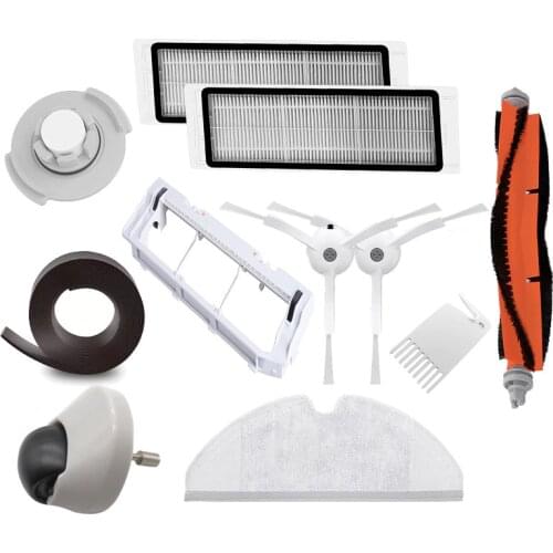 Robot Vacuum Cleaner Main Brush Cover Mop Cloth HEPA Filter for Xiaomi Robot Vacuum Roborock S6 White robotic Vacuum Cleaner