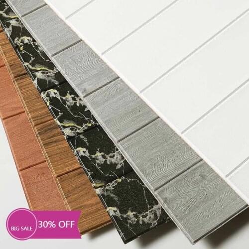 Classic Simple Wood Designs 700*700*5mm 3D Soft Wall Panel Wall Stickers For Kindergarten.Bedroom Decoration