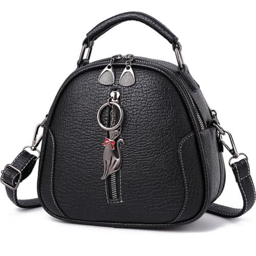 Splicing Leather Round Handbag Shoulder Bag Fashion Womens Crossbody Bags Ladies Totes Messenger Bags Purses Handbags Satchels