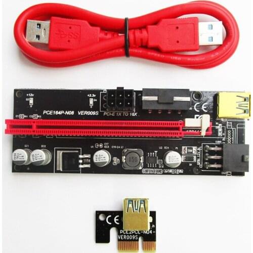 PCI-E Graphics Card Extension Cable Adapter Cable USB3.0 Adapter Card PCIE1X To 16X Black King Kong USB To PCI Slot Adapter Card