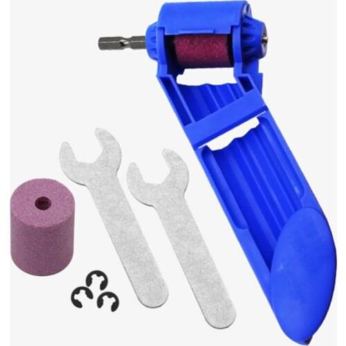 Brown Corundum Drill Bit Sharpener Grinding Polishing Sharpening Portable