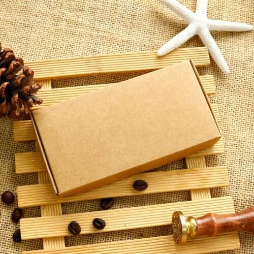 15pcs Kraft Paper Box Wedding Party Craft Gift Candy Favor Package Boxes Brown Cardboard Handmade Soap Box Packaging Jewelry Box