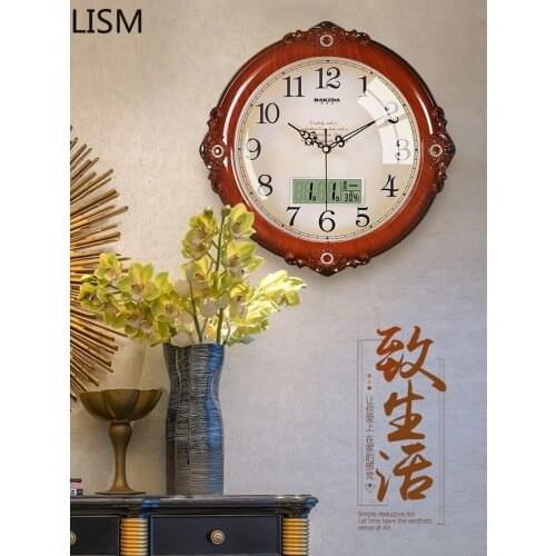 Nordic Design Round Quartz Silent Wall Clock Living Room Modern Creative Fashion Personality Bedroom Orologio Da Parete Grande