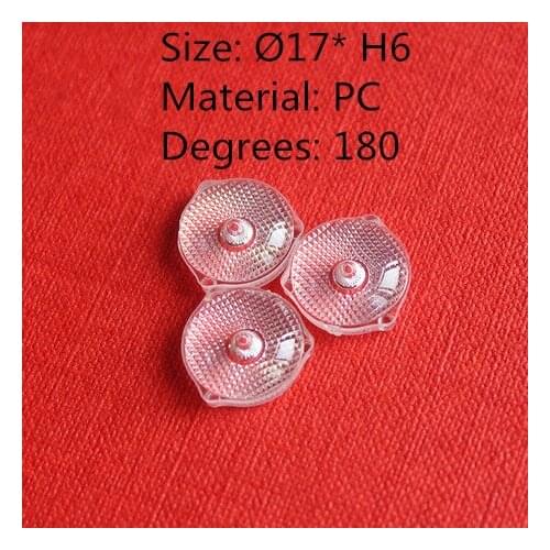 10 pcs round shape 3030 SMD lens diameter 17mm x H6 mm Light box lens degrees 180 bead surface