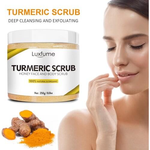Turmeric Scrub Skin Facial Scrub Cleansing Face Cream Hydrating Face Scrub Exfoliating Lotion Mud Exfoliating Gel Skin Care