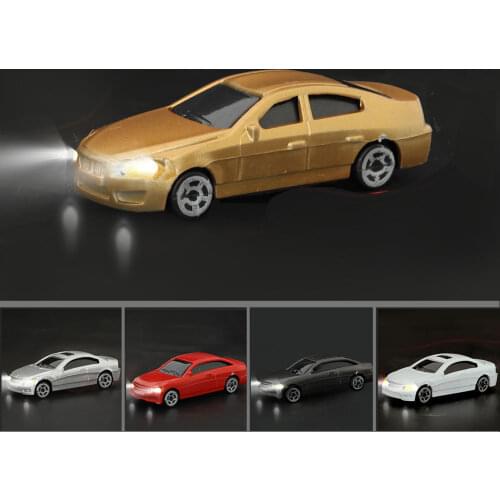 HO scale model train cars 20pcs light car 1:75 scale for architecture voltage 12v