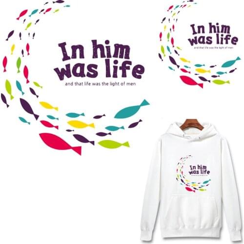 Cartoon Patch Fashion Font Iron on Transfer Patches for Clothing Thermal Stickers on Clothes Girls Clothing Appliques DIY