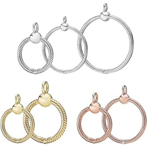 GChic Autumn New Large Medium Small O Pendant Charm Beads Fit Pandora Bracelets Necklace Women Fashion DIY Charm Beads