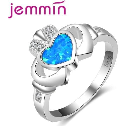 New Create Particular Pretty Heart Ring Trendy Brand Jewelry for Women Hot 925 Sterling Silver Ring Female Finger Loop