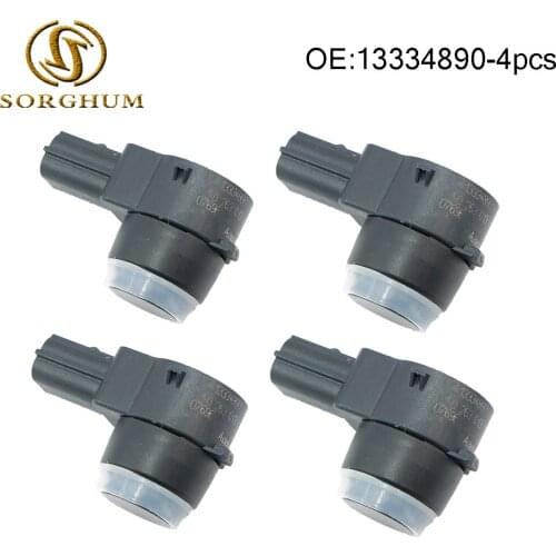 NEW SET (4) 13334890 Parking Sensor Bumper Reverse Assist For GM 0263013193 Black