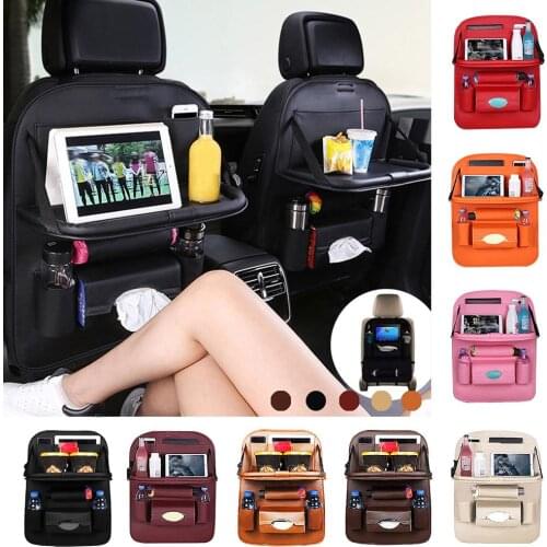 Car Seat Back Hanging Organizer Foldable Multi-Pocket Storage Bag Shelf Holder
