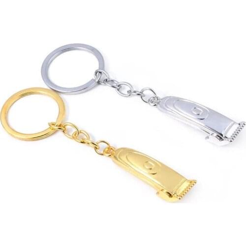 Popular Fashion Vintage Hairdresser Hairdressing Scissors Keychain Hairdresser Razor Car Keychain Pendant Jewelry