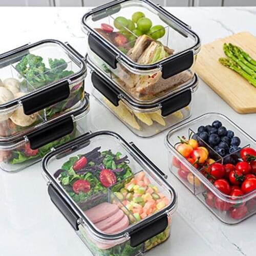 Transparent Visible Refrigerator Crisper Classification Storage Box Sealed Jar For Fruit And Vegetable Preservation JS22