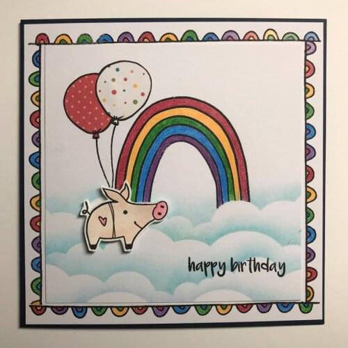 Missing You Pig Time 2021 Stamp and Die Set for Diy Scrapbooking Album Paper Cards