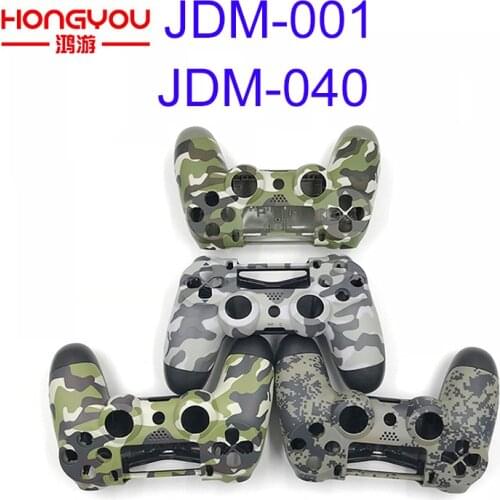 Replacement Camouflage green Housing Shell Case Cover For Playstation 4 PS4 Pro Controller JDM/S-001 JDM-040 Upper Bottom Shell
