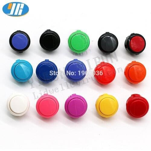 10Pcs Japan Original SANWA OBSF-30 Push Button 30mm Arcade Game Start Switch Non-silent For DIY Joystick Set PC PS/3 XBOX Kit