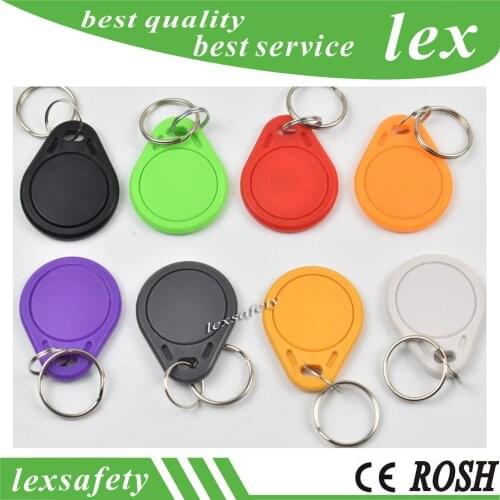 100pcs/lot 125kHz Round ID Tags TK4100 / EM4100 China RFID Keyfob RFID Personalized Key Chains for Door Access Control System