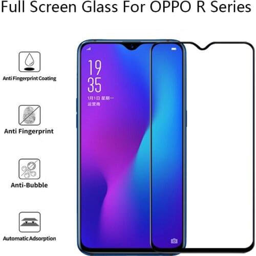 2Pcs High Quality Tempered Glass For OPPO R17Pro R15X Full Cover Explosion-proof Screen Protector For OPPO R11S Plus R9S Plus
