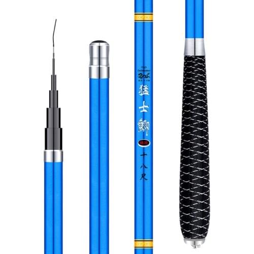 3.6m-6.3m Taiwan Fishing Rod High Carbon Fiber Telescopic Fishing Canne Super Hard Carp Fishing Pole Fishing Tackle