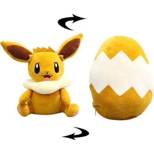 Reversible Stuffed Plush Doll Transform into Egg Children Kids Gift TFA3255