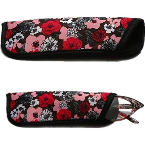 5 Colors Knitted Printed Reading Eyeglasses Box Sunglasses Case for Women Men Glasses Pouch Bag Accessories Storage Cosmetic Bag