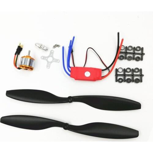 A2212 1000KV 2200KV A2208 Brushless Outrunner Motor +30A ESC+1045 Propeller(1 pair) Quad-Rotor Set for RC Aircraft Multicopter